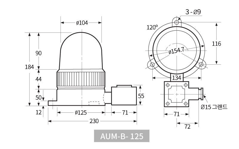 AUM-B-125 도면